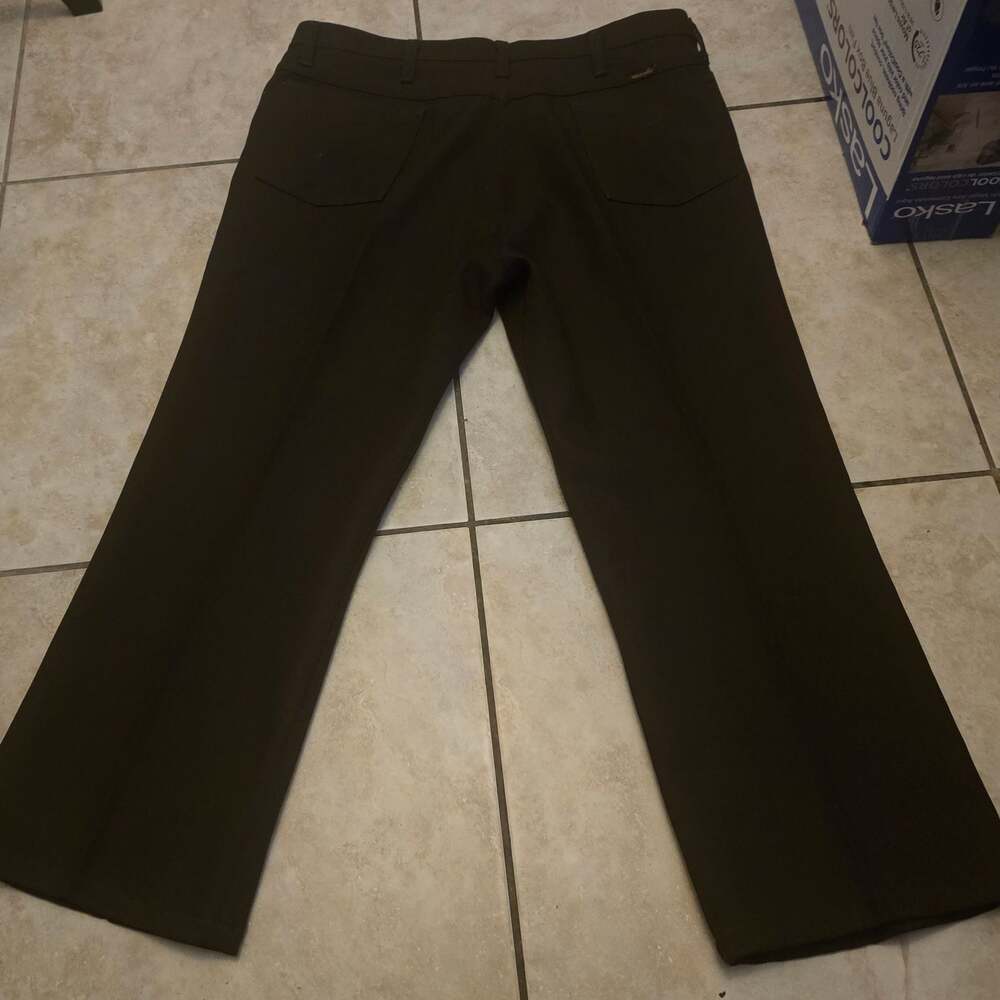 Wrangler B28N Men's Polyester Dress Slacks in Brown